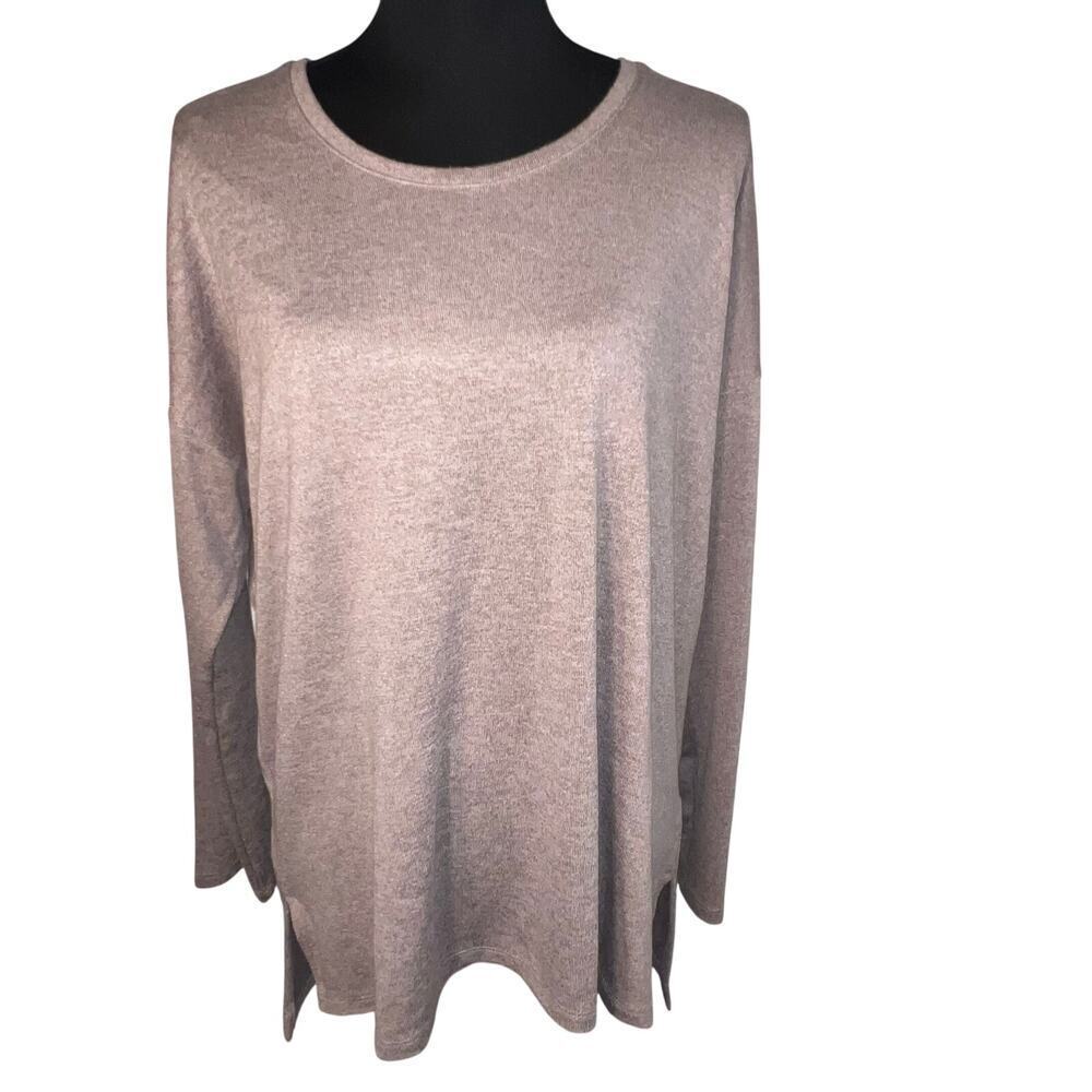 Banana Republic Women’s Sz Large Oversized Lagenlook Scoopneck Soft Hilo Sweater